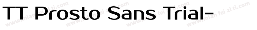 TT Prosto Sans Trial字体转换